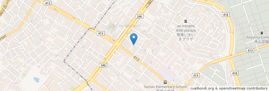 Mapa de ubicacion de キルフェボン en 日本, 東京都, 渋谷区.