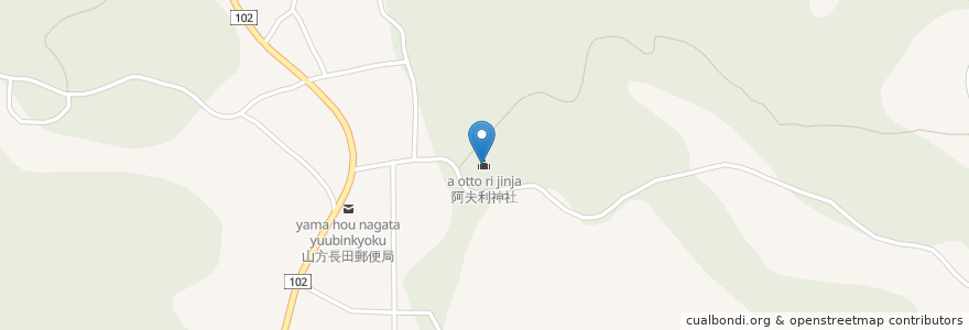 Mapa de ubicacion de 阿夫利神社 en Japonya, 茨城県, 常陸大宮市.