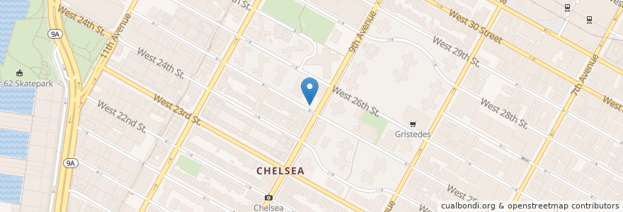 Mapa de ubicacion de Citizens of Chelsea en United States, New York, New York, New York County, Manhattan, Manhattan Community Board 4.
