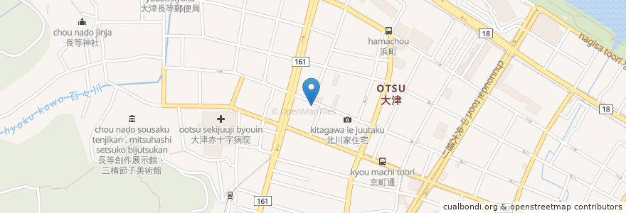 Mapa de ubicacion de 大津聖マリア教会 en ژاپن, 滋賀県, 大津市.