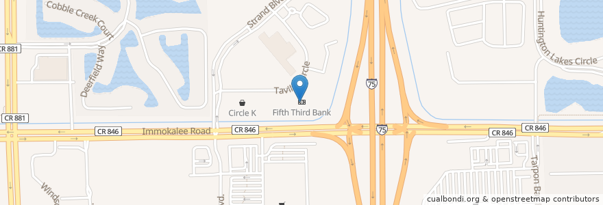 Mapa de ubicacion de Fifth Third Bank en United States, Florida, Collier County.