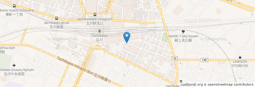 Mapa de ubicacion de 日本レンタカー en ژاپن, 東京都, 立川市.