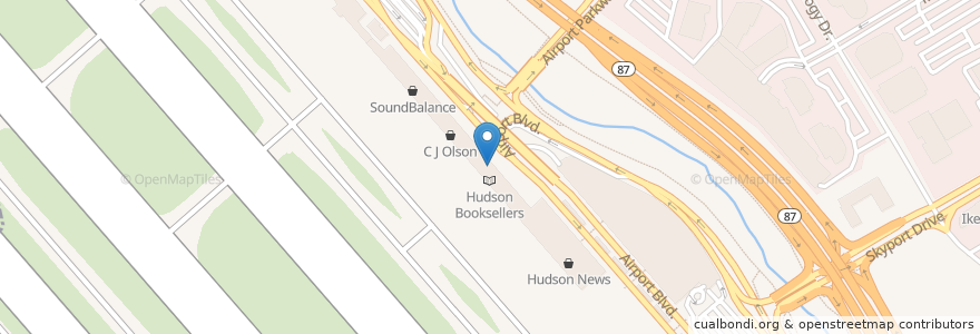 Mapa de ubicacion de Soup & Salad Station en 미국, 캘리포니아주, Santa Clara County, San Jose.