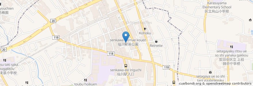 Mapa de ubicacion de 彩茶房 en 日本, 東京都, 調布市.