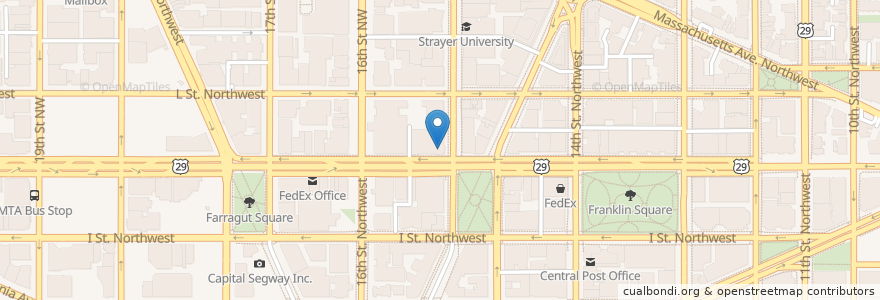 Mapa de ubicacion de Così en Amerika Syarikat, Washington, D.C., Washington.