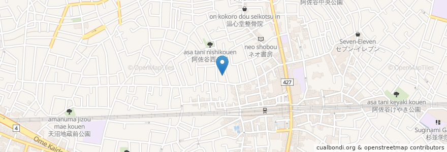Mapa de ubicacion de ゆうゆう阿佐谷館 en Japan, Tokio, 杉並区.