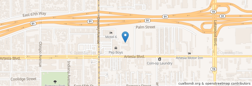 Mapa de ubicacion de Apollo RV Rental en Estados Unidos Da América, Califórnia, Los Angeles County.