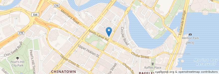 Mapa de ubicacion de Boruto en Singapur, Central.