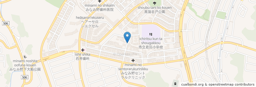 Mapa de ubicacion de 飲料自動販売機 en Jepun, 東京都, 八王子市.