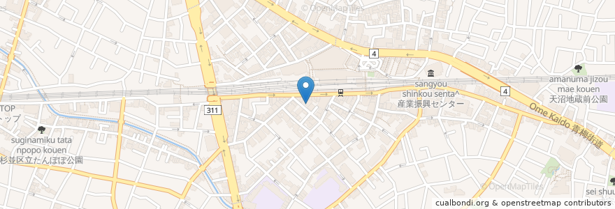 Mapa de ubicacion de 保育室荻窪第四 en Japan, Tokio, 杉並区.