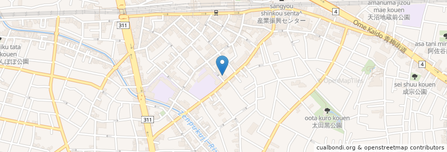 Mapa de ubicacion de 荻窪北児童館 en Japon, Tokyo, 杉並区.
