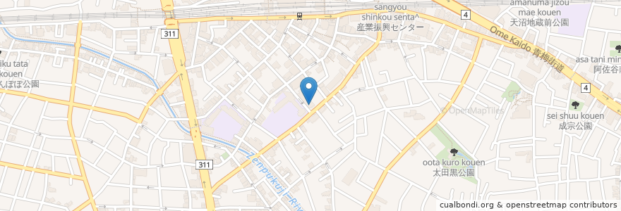 Mapa de ubicacion de 障害者地域相談支援センター「すまいる荻窪」 en Japão, Tóquio, 杉並区.