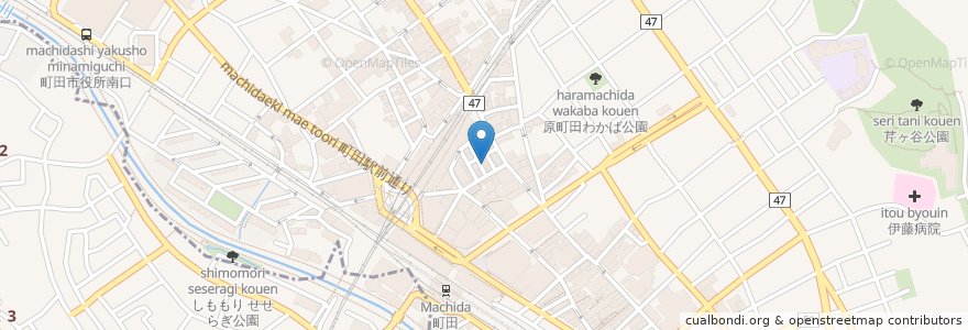 Mapa de ubicacion de はねあげ en Japonya, 東京都, 町田市.