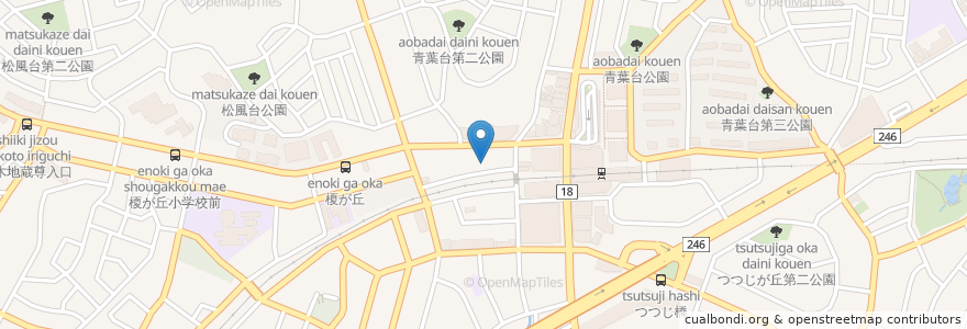 Mapa de ubicacion de Rin5Life en Japón, Prefectura De Kanagawa, Yokohama, 青葉区.