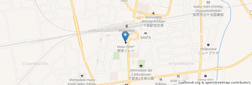 Mapa de ubicacion de 喫茶ミレー en Japão, 茨城県, 筑西市.