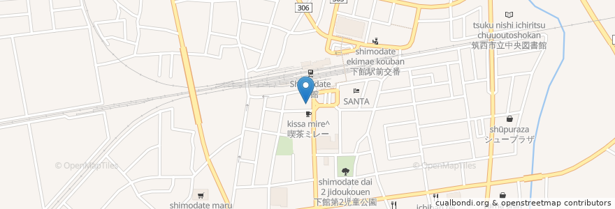 Mapa de ubicacion de 下館駅南口時間貸駐車場 en Giappone, Prefettura Di Ibaraki, 筑西市.