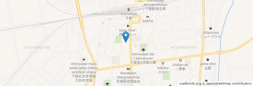 Mapa de ubicacion de まる田 en Japan, Ibaraki Prefecture, Chikusei.