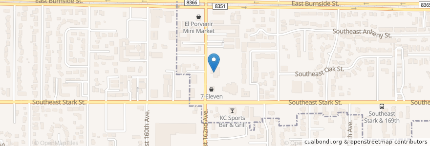 Mapa de ubicacion de Chinese Garden Restaurant & Lounge en 미국, 오리건, Multnomah County, Portland.