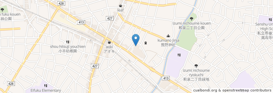 Mapa de ubicacion de 永福和泉区民事務所 en Japan, 東京都, 杉並区.