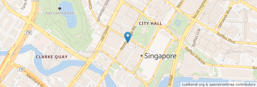 Mapa de ubicacion de UOB en 싱가포르, Central.
