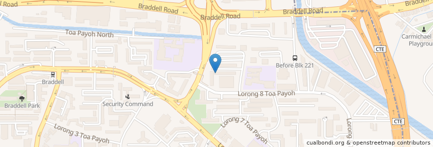 Mapa de ubicacion de UOB en Singapura, Central.