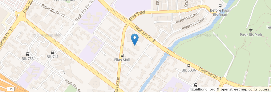 Mapa de ubicacion de UOB en Сингапур, Northeast.