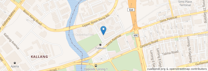 Mapa de ubicacion de UOB en Singapur, Central.