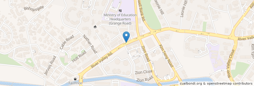 Mapa de ubicacion de UOB en Сингапур, Central.