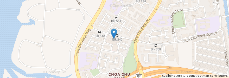 Mapa de ubicacion de UOB en Singapore, Northwest.