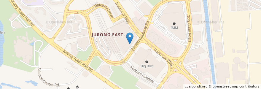 Mapa de ubicacion de UOB en Singapura, Southwest.