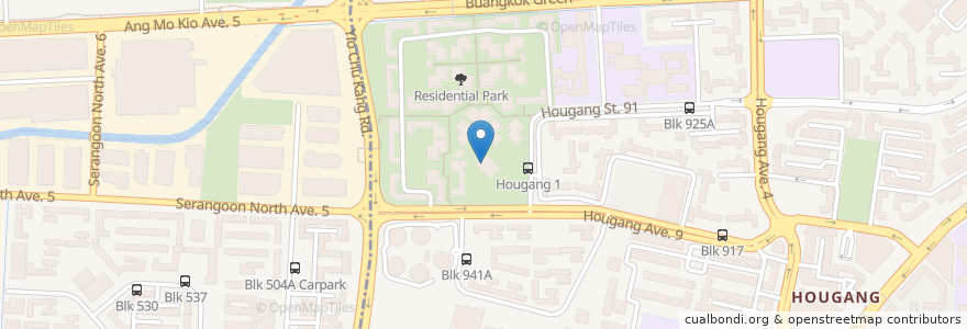 Mapa de ubicacion de UOB en سنغافورة.