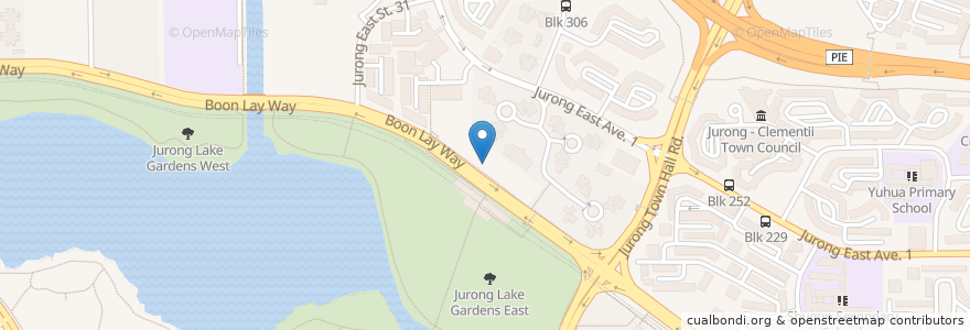 Mapa de ubicacion de UOB en 싱가포르, Southwest.