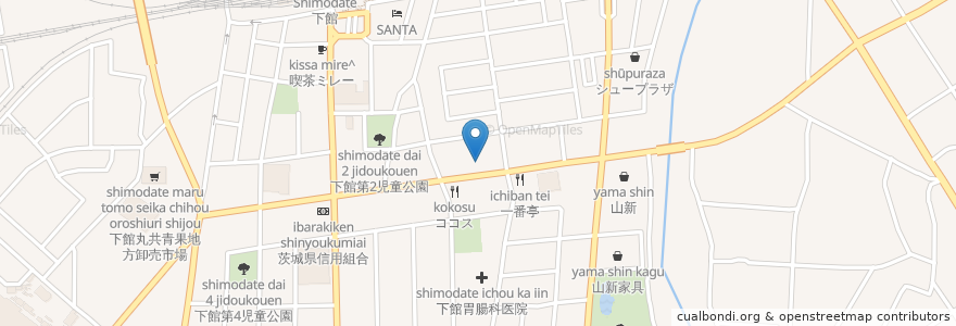 Mapa de ubicacion de はま寿司 en Japão, 茨城県, 筑西市.