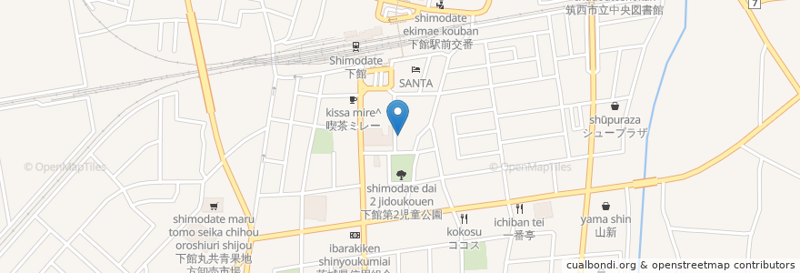 Mapa de ubicacion de 両国寿司 en Japon, Préfecture D'Ibaraki, 筑西市.