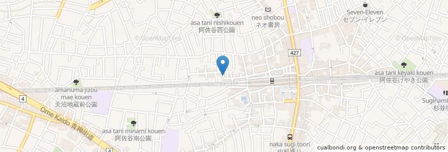 Mapa de ubicacion de 最後の2$ en 일본, 도쿄도, 杉並区.
