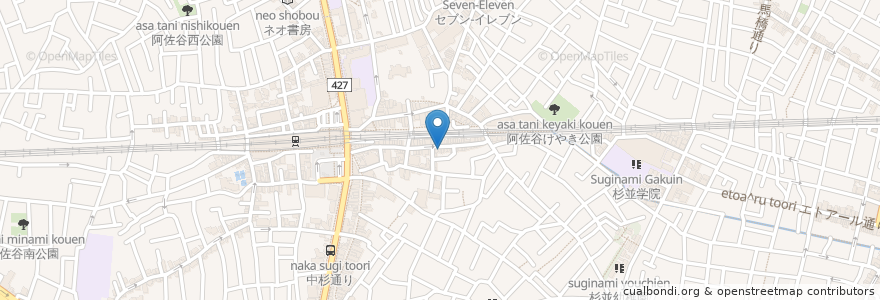 Mapa de ubicacion de 8039 en Japan, 東京都, 杉並区.
