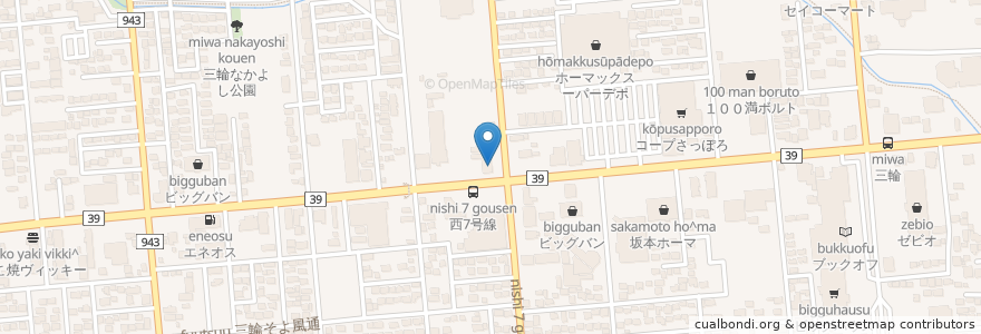Mapa de ubicacion de エネオス en اليابان, محافظة هوكايدو, オホーツク総合振興局, 北見市.