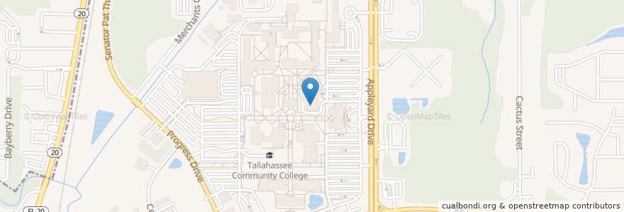 Mapa de ubicacion de Turner Auditorium en Estados Unidos Da América, Flórida, Leon County, Tallahassee.