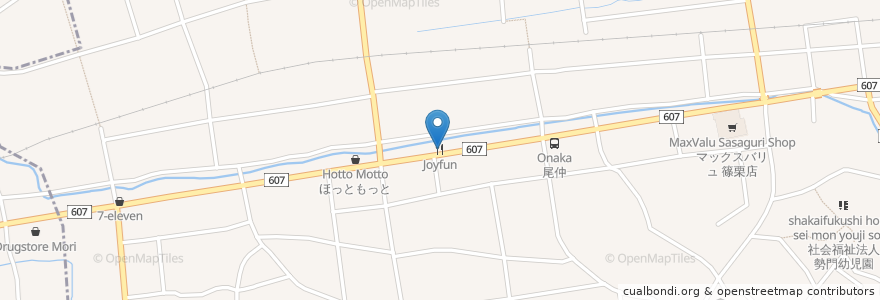 Mapa de ubicacion de Joyfun en Jepun, 福岡県, 糟屋郡, 篠栗町.