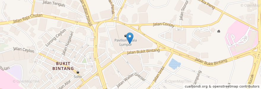 Mapa de ubicacion de Michaelango en Malaysia, Selangor, Kuala Lumpur.