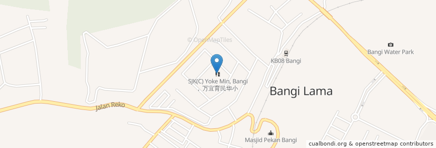 Mapa de ubicacion de SJK(C) Yoke Min, Bangi 万宜育民华小 en ماليزيا, سلاغور, Majlis Perbandaran Kajang.
