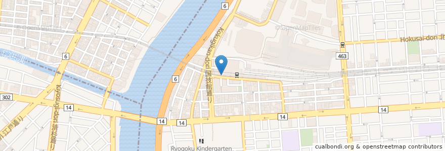 Mapa de ubicacion de ペッパーランチ en 日本, 东京都/東京都, 墨田区.