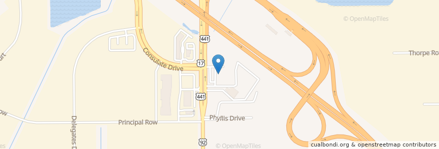 Mapa de ubicacion de To Cash Restaurant en Stati Uniti D'America, Florida, Contea Di Orange.