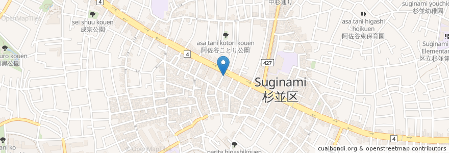 Mapa de ubicacion de AndyCafe Dog Salon en Japão, Tóquio, 杉並区.