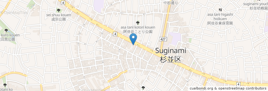 Mapa de ubicacion de 三井住友銀行 en 日本, 東京都, 杉並区.