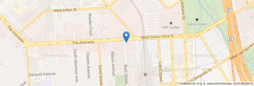 Mapa de ubicacion de One Medical Group San Jose en Stati Uniti D'America, California, Santa Clara County, San Jose.