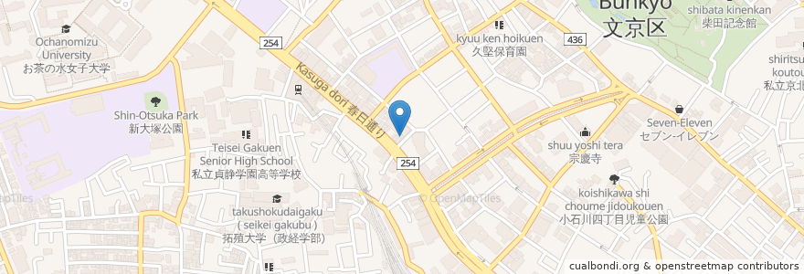 Mapa de ubicacion de 一幸庵 en Jepun, 東京都, 文京区.