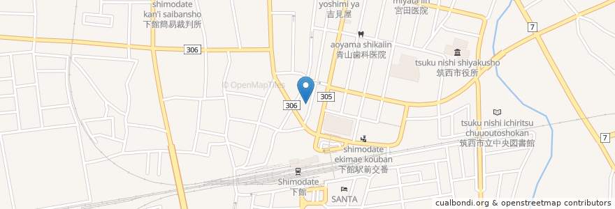 Mapa de ubicacion de 喜作鮨 en Japão, 茨城県, 筑西市.