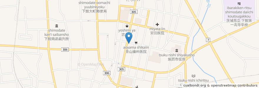 Mapa de ubicacion de そば処福家 en Japão, 茨城県, 筑西市.