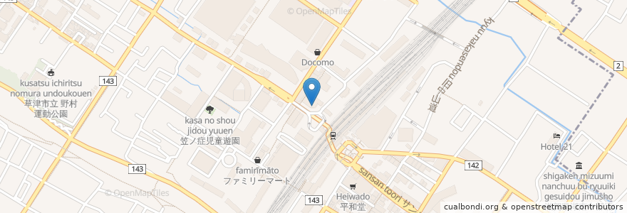 Mapa de ubicacion de Kent House en ژاپن, 滋賀県, 草津市.